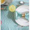imageDII Diamond Outdoor Tabletop Collection Stain Resistant ampamp Waterproof 60quot Round wZipper Aqua60 Round