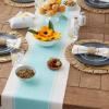 imageDII Dobby Stripe Woven Table Runner 13x108 13x1135 Fringe Included Mineral GrayAqua