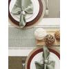 imageDII Dobby Stripe Woven Table Runner 13x108 13x1135 Fringe Included Mineral GrayArtichoke Green