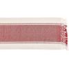 imageDII Dobby Stripe Woven Table Runner 13x108 13x1135 Fringe Included Mineral GrayBarn Red