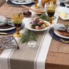 imageDII Dobby Stripe Woven Table Runner 13x108 13x1135 Fringe Included Mineral GrayBrown