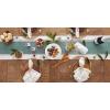 imageDII Dobby Stripe Woven Table Runner 13x108 13x1135 Fringe Included Mineral GrayDark Green