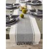 imageDII Dobby Stripe Woven Table Runner 13x108 13x1135 Fringe Included Mineral GrayMineral Gray