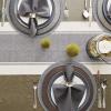 imageDII Dobby Stripe Woven Table Runner 13x108 13x1135 Fringe Included Mineral GrayMineral Gray