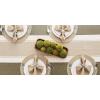 imageDII Dobby Stripe Woven Table Runner 13x108 13x1135 Fringe Included Mineral GrayStone Brown