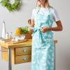 imageDII Everyday Pets Kitchen Collection Chef Apron Large Pockets ampamp AdjustableAqua Cat Print
