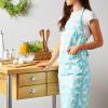imageDII Everyday Pets Kitchen Collection Chef Apron Large Pockets ampamp AdjustableAqua Dog Print