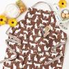 imageDII Everyday Pets Kitchen Collection Chef Apron Large Pockets ampamp AdjustableBrown Cat Print