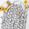 imageDII Everyday Pets Kitchen Collection Chef Apron Large Pockets ampamp AdjustableGrey Cat Print