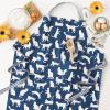 imageDII Everyday Pets Kitchen Collection Chef Apron Large Pockets ampamp AdjustableNavy Cat Print