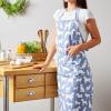 imageDII Everyday Pets Kitchen Collection Chef Apron Large Pockets ampamp AdjustableStonewash Blue Dog Print