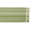 imageDII Farmhouse Braided Stripe Table Runner Collection 15x72 15x77 Fringe Included Navy BlueAntique Green