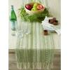 imageDII Farmhouse Braided Stripe Table Runner Collection 15x72 15x77 Fringe Included Navy BlueAntique Green