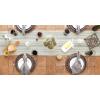 imageDII Farmhouse Braided Stripe Table Runner Collection 15x72 15x77 Fringe Included Navy BlueArtichoke Green