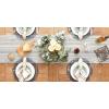 imageDII Farmhouse Braided Stripe Table Runner Collection 15x72 15x77 Fringe Included Navy BlueCool Gray