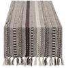 imageDII Farmhouse Braided Stripe Table Runner Collection 15x72 15x77 Fringe Included Navy BlueDark Brown