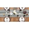 imageDII Farmhouse Braided Stripe Table Runner Collection 15x72 15x77 Fringe Included Navy BlueDark Green