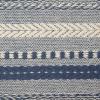 imageDII Farmhouse Braided Stripe Table Runner Collection 15x72 15x77 Fringe Included Navy BlueFrench Blue