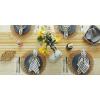 imageDII Farmhouse Braided Stripe Table Runner Collection 15x72 15x77 Fringe Included Navy BlueHoney Gold