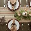 imageDII Farmhouse Braided Stripe Table Runner Collection 15x72 15x77 Fringe Included Navy BlueStone