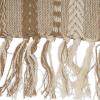 imageDII Farmhouse Braided Stripe Table Runner Collection 15x72 15x77 Fringe Included Navy BlueStone