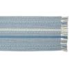 imageDII Farmhouse Braided Stripe Table Runner Collection 15x72 15x77 Fringe Included Navy BlueStonewash Blue