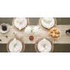 imageDII Farmhouse Braided Stripe Table Runner Collection 15x72 15x77 Fringe Included Navy BlueVintage Linen