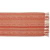 imageDII Farmhouse Braided Stripe Table Runner Collection 15x72 15x77 Fringe Included Navy BlueVintage Red