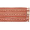 imageDII Farmhouse Braided Stripe Table Runner Collection 15x72 15x77 Fringe Included Navy BlueVintage Red