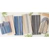 imageDII French Stripe Kitchen Collection Chambray Blue Potholders 2 Count