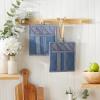 imageDII French Stripe Kitchen Collection Chambray Blue Potholders 2 Count