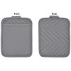 imageDII Heat Resistant Quilted Cotton Pot Holder Set Designed with Space to Personalize Allowing a Customized Design 7x9 Black 3 CountGray