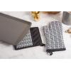 imageDII Herringbone Kitchen Collection Pot Holder Set 85x8 Black ampamp White 2 Piece