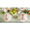 imageDII IndoorOutdoor Vinyl Tabletop Collection Grid Pattern Flannel Backed Tablecloth 70quot Round NavyArtichoke Green