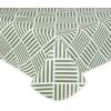 imageDII IndoorOutdoor Vinyl Tabletop Collection Grid Pattern Flannel Backed Tablecloth 70quot Round NavyArtichoke Green