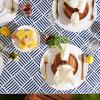 imageDII IndoorOutdoor Vinyl Tabletop Collection Grid Pattern Flannel Backed Tablecloth 70quot Round NavyNavy
