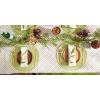 imageDII IndoorOutdoor Vinyl Tabletop Collection Grid Pattern Flannel Backed Tablecloth 70quot Round NavyStone