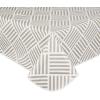 imageDII IndoorOutdoor Vinyl Tabletop Collection Grid Pattern Flannel Backed Tablecloth 70quot Round NavyStone