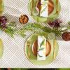 imageDII IndoorOutdoor Vinyl Tabletop Collection Grid Pattern Flannel Backed Tablecloth 70quot Round NavyStone