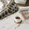 imageDII Jute Burlap Collection Kitchen Tabletop Table Runner 14x72 Double Border Barn RedBraided Natural
