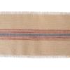 imageDII Jute Burlap Collection Kitchen Tabletop Table Runner 14x72 Double Border Barn RedCenter Stripe Blue  Red