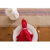 imageDII Jute Burlap Collection Kitchen Tabletop Table Runner 14x72 Double Border Barn RedCenter Stripe Blue  Red
