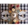imageDII Jute Burlap Collection Kitchen Tabletop Table Runner 14x72 Double Border Barn RedCenter Stripe Gray