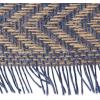 imageDII Jute Burlap Collection Kitchen Tabletop Table Runner 14x72 Double Border Barn RedChevron Blue