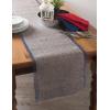 imageDII Jute Burlap Collection Kitchen Tabletop Table Runner 14x72 Double Border Barn RedChevron Blue
