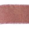 imageDII Jute Burlap Collection Kitchen Tabletop Table Runner 14x72 Double Border Barn RedChevron Red