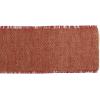 imageDII Jute Burlap Collection Kitchen Tabletop Table Runner 14x72 Double Border Barn RedChevron Red