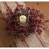 imageDII Jute Burlap Collection Kitchen Tabletop Table Runner 14x72 Double Border Barn RedDouble Stripe Red
