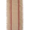 imageDII Jute Burlap Collection Kitchen Tabletop Table Runner 14x72 Double Border Barn RedDouble Stripe Red
