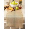 imageDII Jute Burlap Collection Kitchen Tabletop Table Runner 14x72 Double Border Barn RedMiddle Stripe Artichoke